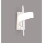 M6653 Tsunami 1 Light Spiral Wall Lamp 12W LED Sand White