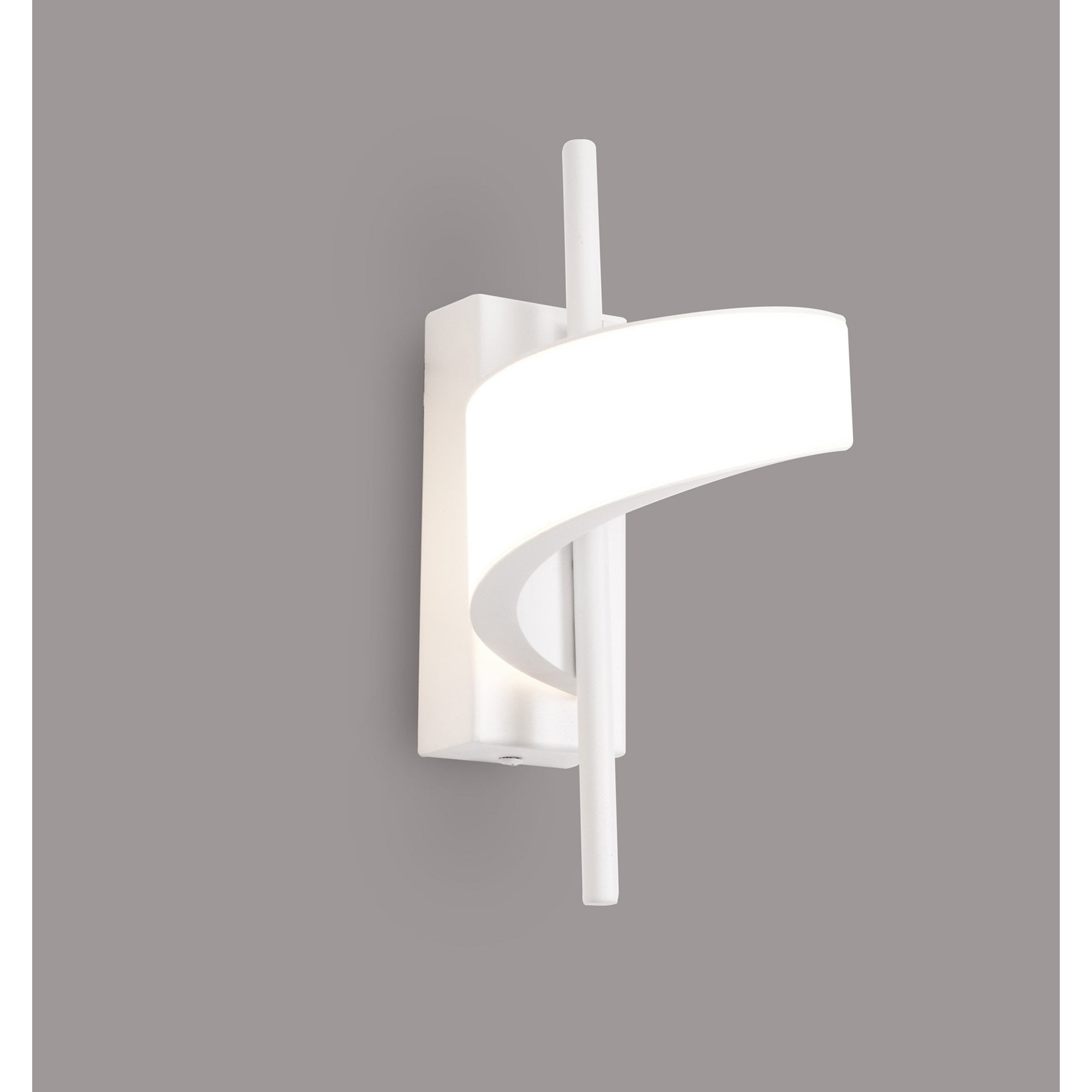 M6653 Tsunami 1 Light Spiral Wall Lamp 12W LED Sand White