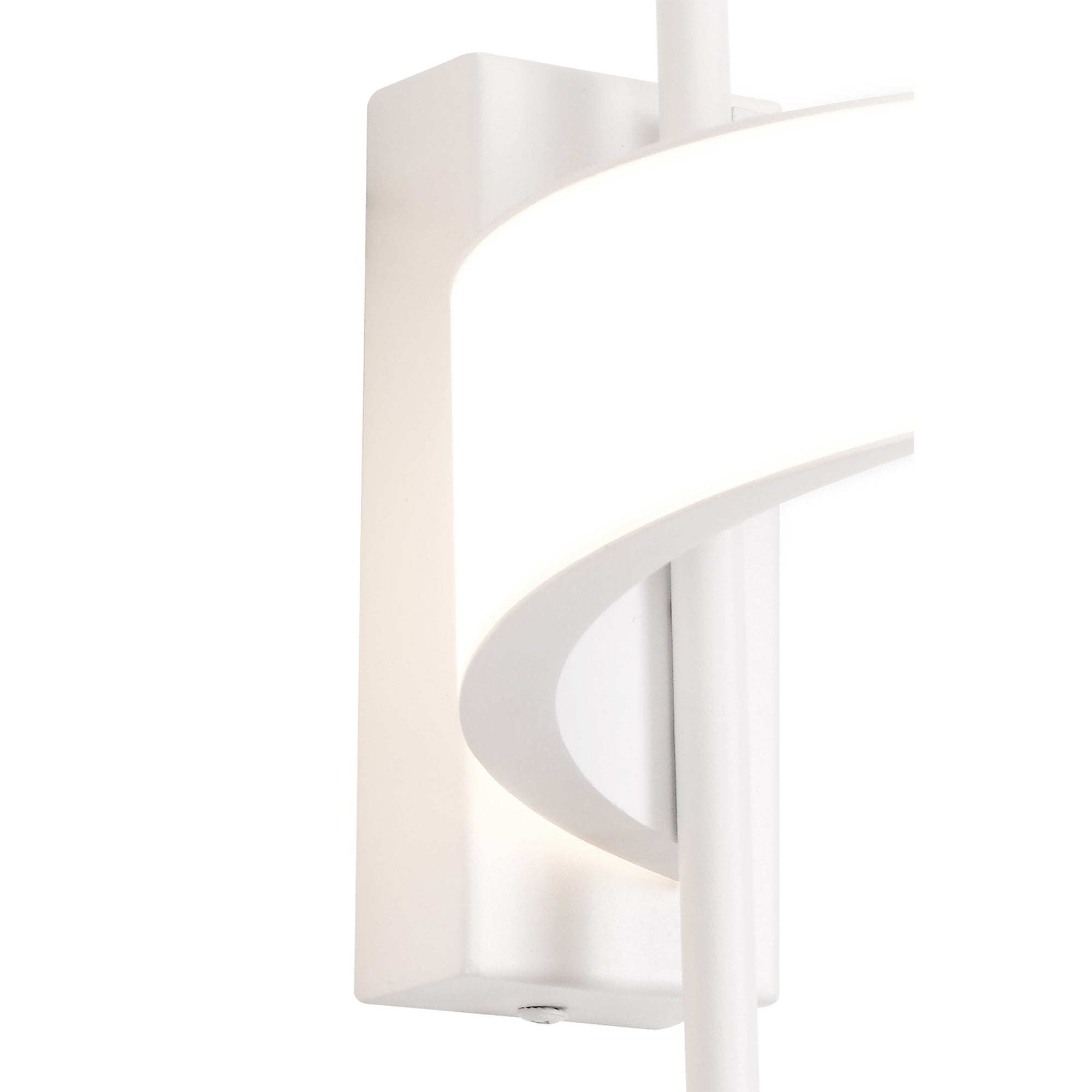 M6653 Tsunami 1 Light Spiral Wall Lamp 12W LED Sand White