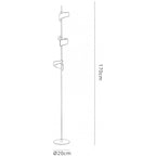 M6657 Tsunami 3 Light Floor Lamp 36W LED Sand White
