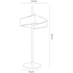 M6656 Tsunami 2 Light Table Lamp 12W LED Sand White