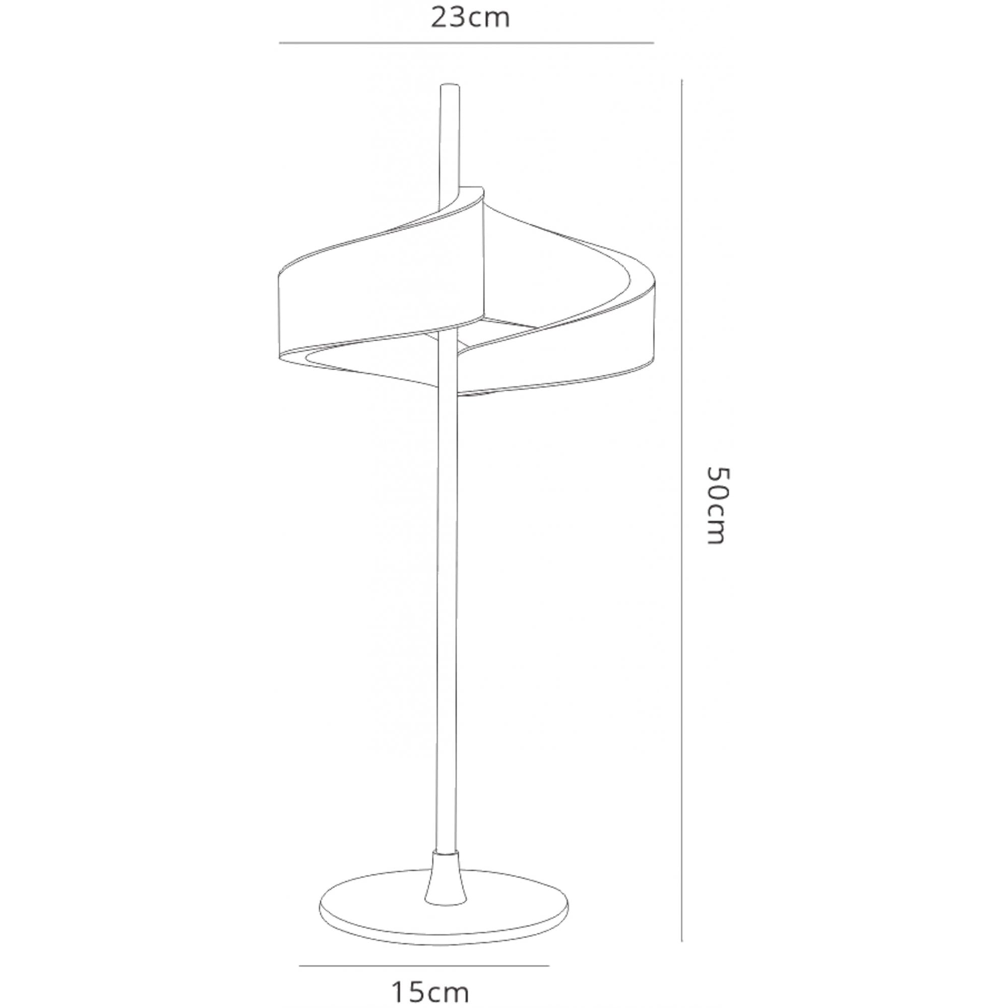 M6656 Tsunami 2 Light Table Lamp 12W LED Sand White