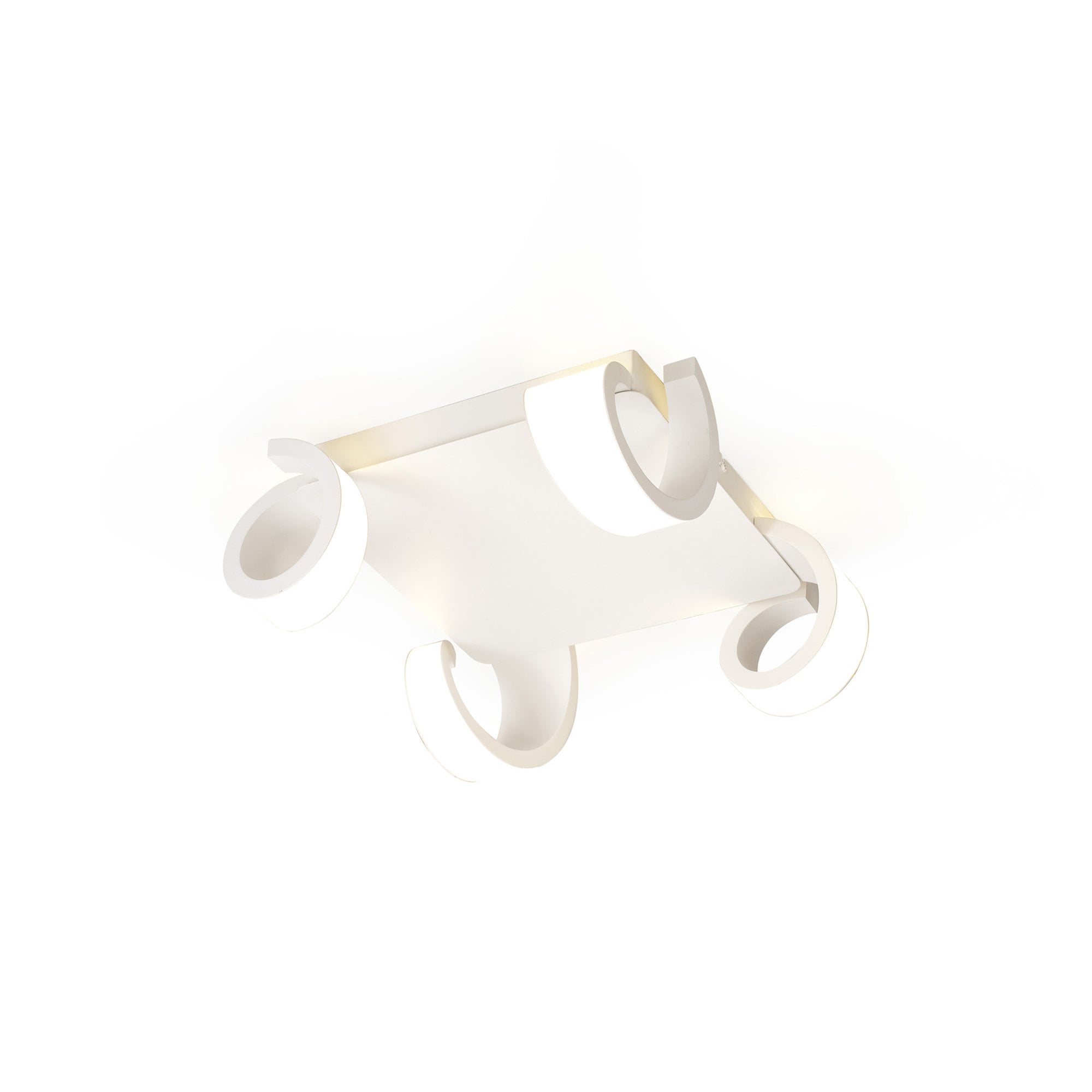 M6651 Tsunami 4 Light Square Ceiling 48W LED Sand White