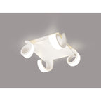 M6651 Tsunami 4 Light Square Ceiling 48W LED Sand White