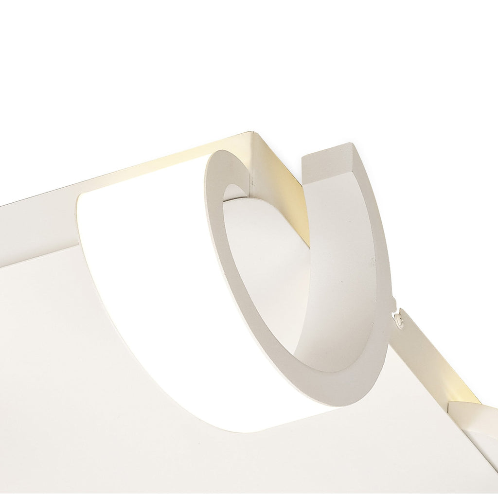 M6651 Tsunami 4 Light Square Ceiling 48W LED Sand White