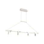 M6650 Tsunami 4 Light Linear Pendant 48W LED Sand White