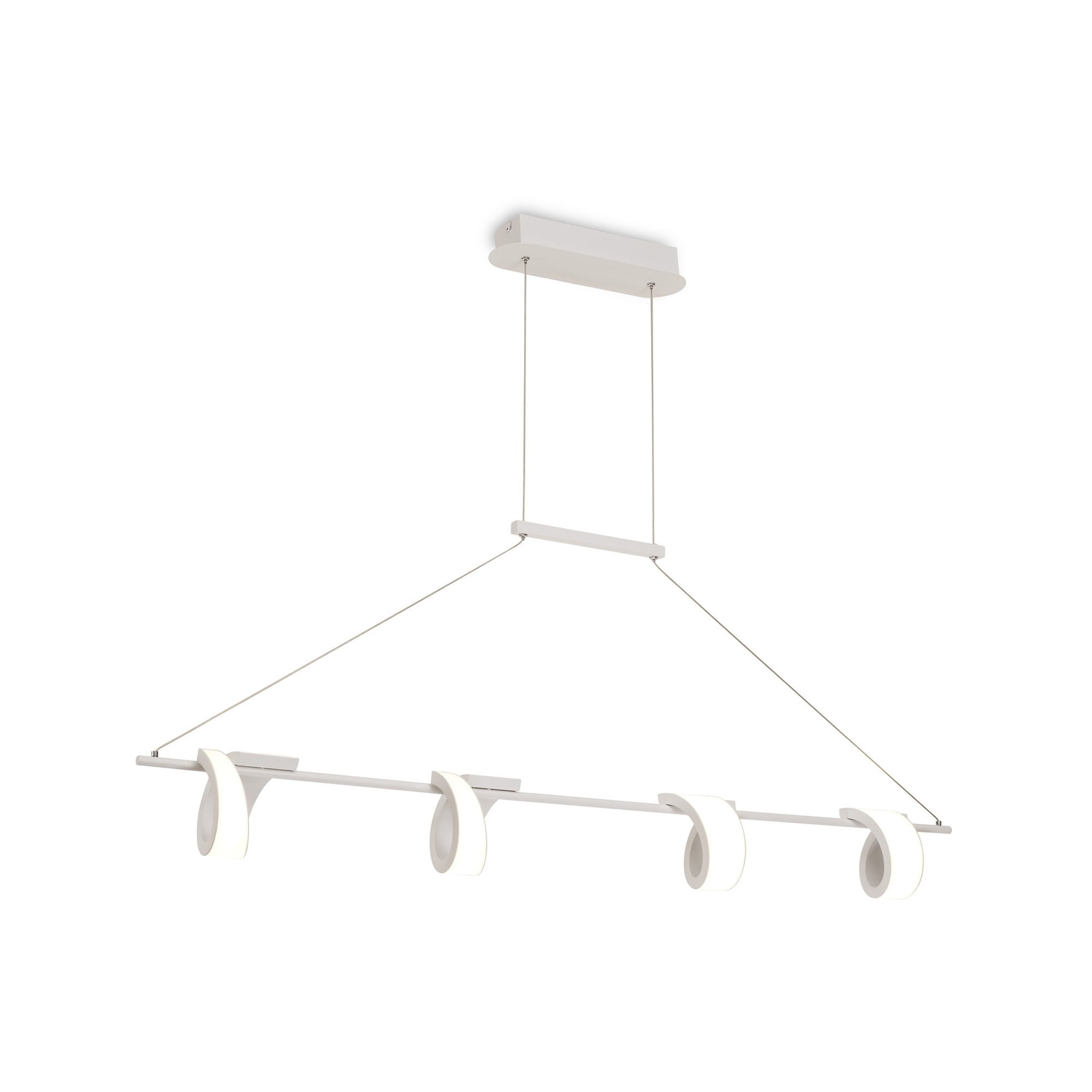M6650 Tsunami 4 Light Linear Pendant 48W LED Sand White