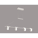 M6650 Tsunami 4 Light Linear Pendant 48W LED Sand White