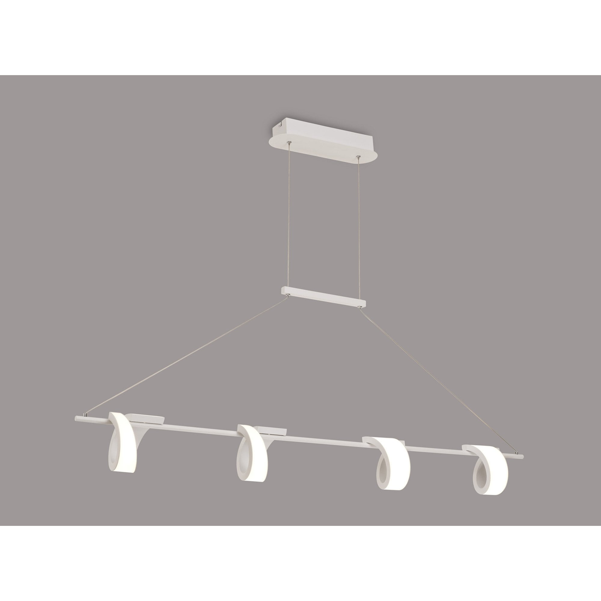 M6650 Tsunami 4 Light Linear Pendant 48W LED Sand White