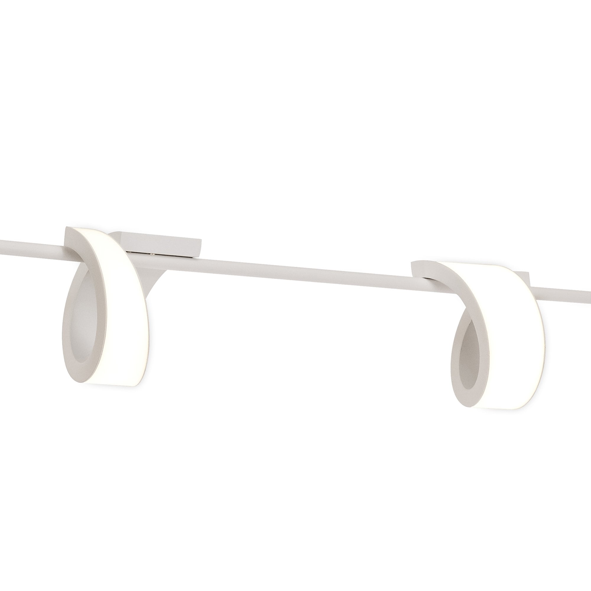M6650 Tsunami 4 Light Linear Pendant 48W LED Sand White