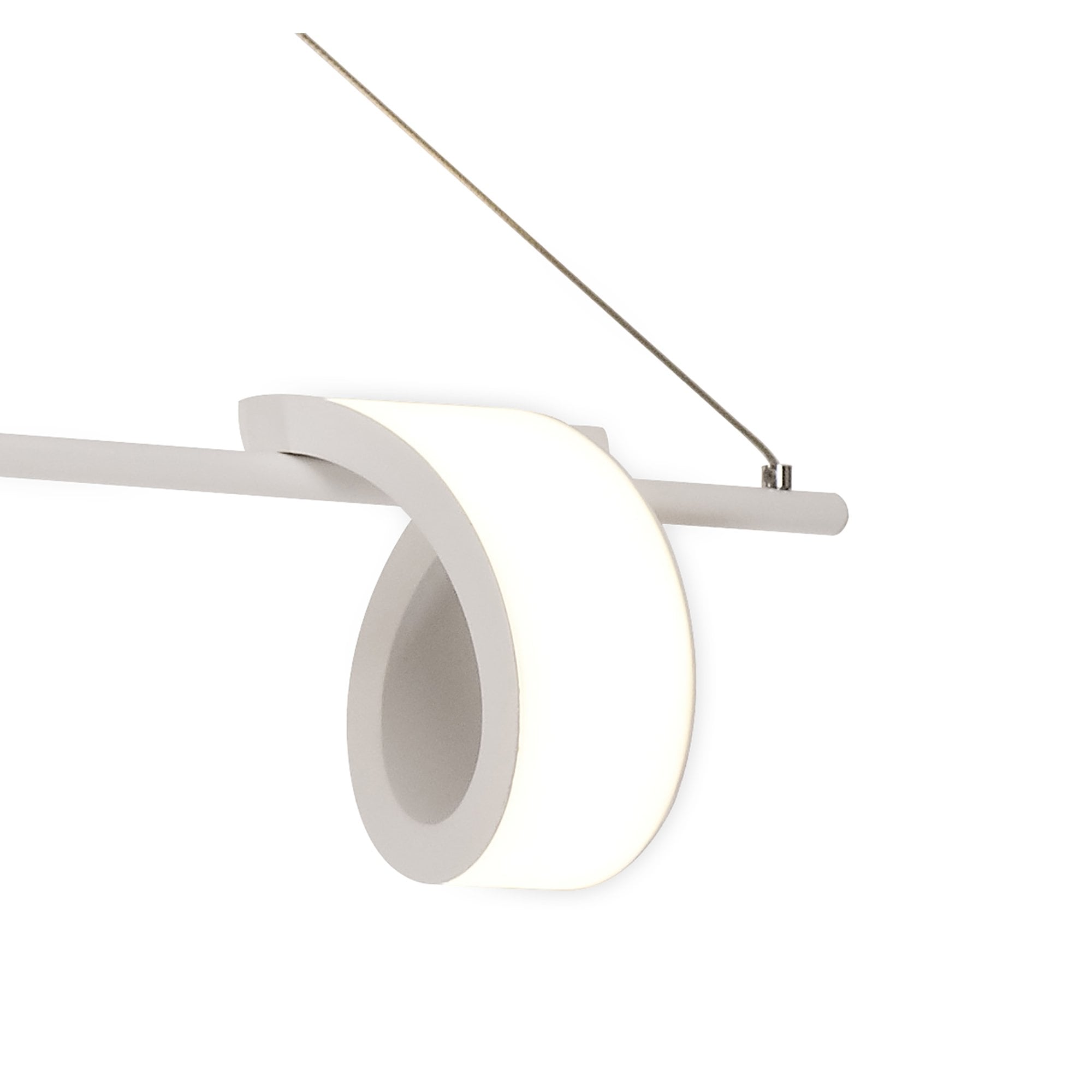 M6650 Tsunami 4 Light Linear Pendant 48W LED Sand White