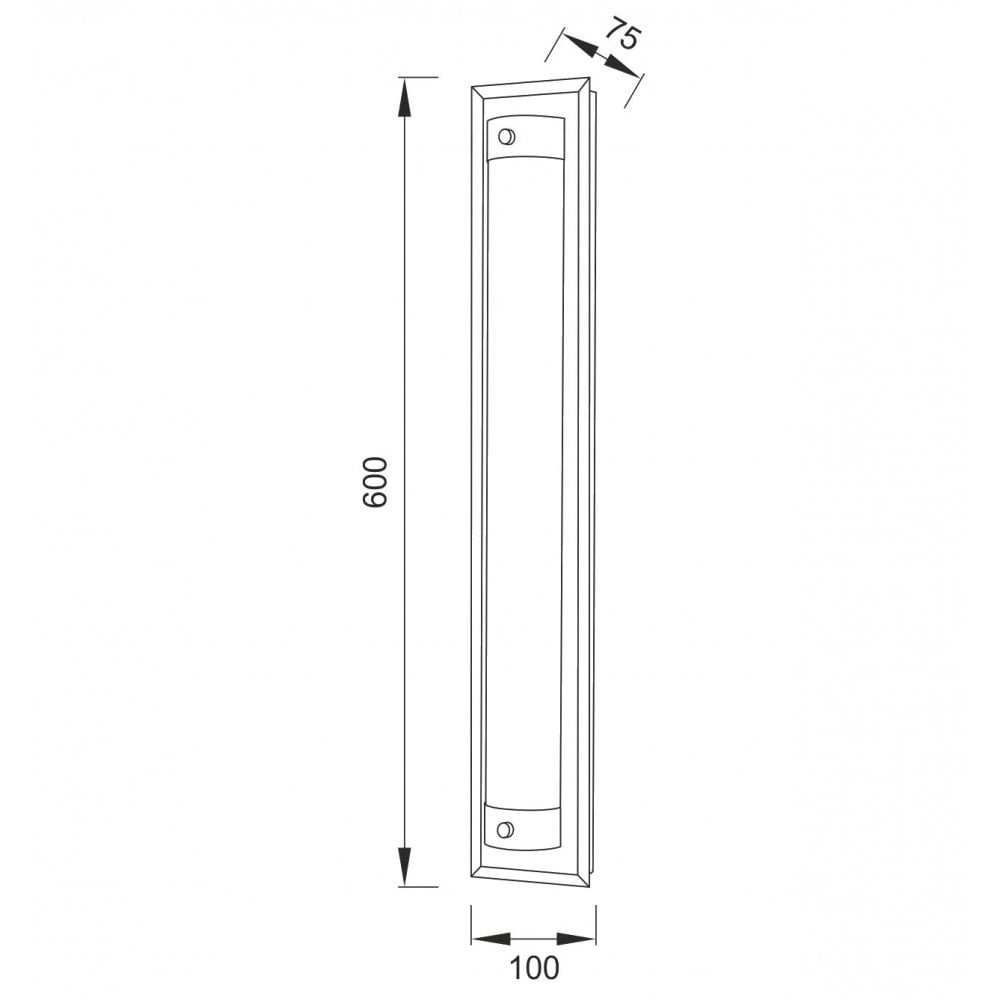 M5532 Tube Flush 21W LED Polished Chrome/ Sand Diamond