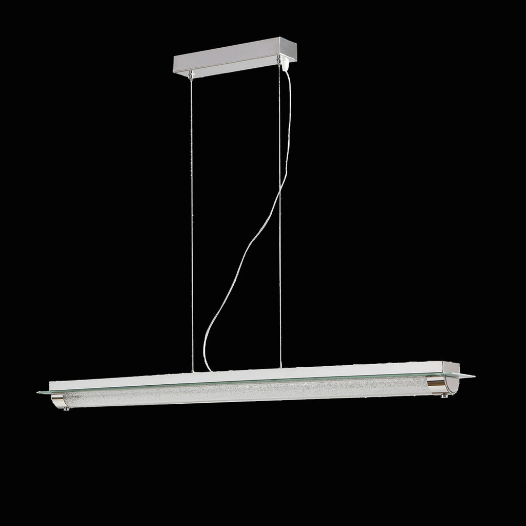 M5531 Tube Pendant 26W LED Polished Chrome/ Sand Diamond