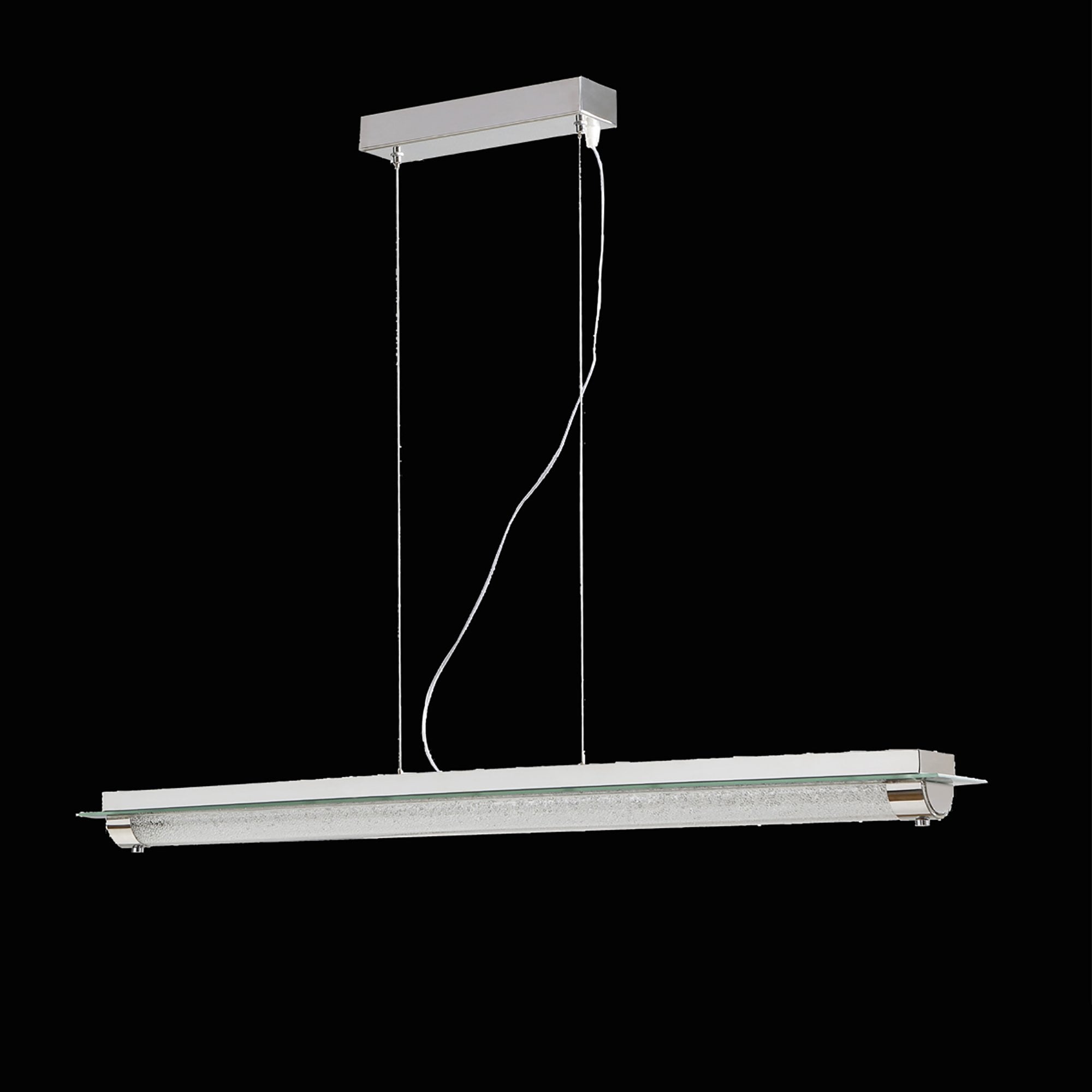 M5531 Tube Pendant 26W LED Polished Chrome/ Sand Diamond