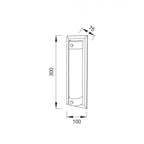 M5534 Tube Flush 8W LED Polished Chrome/ Sand Diamond