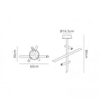 M5771 Take Bronze Ceiling 30W LED Dimmable Bronze