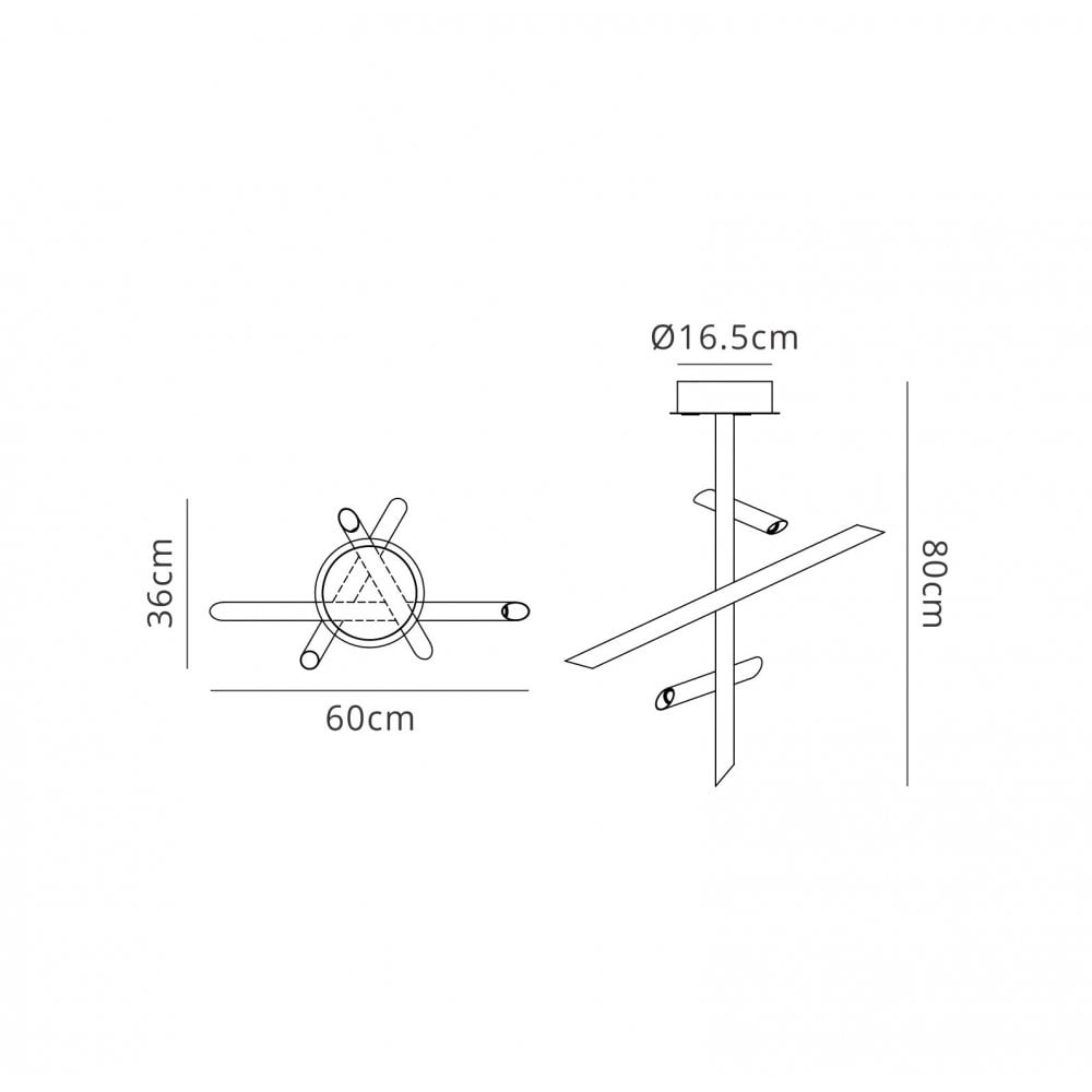 M5771 Take Bronze Ceiling 30W LED Dimmable Bronze