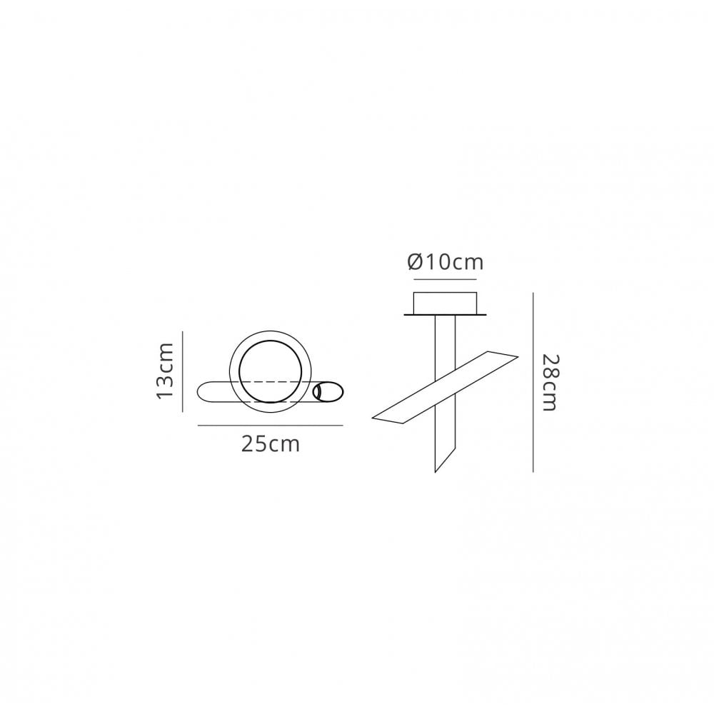 M5772 Take Bronze Ceiling 9W LED Bronze