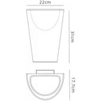 M6508 Teja Outdoor Wall Lamp 1 Light White