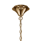 M3850FG/SBS Tiffany Pendant 2 Tier 12+12 Light E14+G9 French Gold Soft Bronze Shades & Clear Crystal