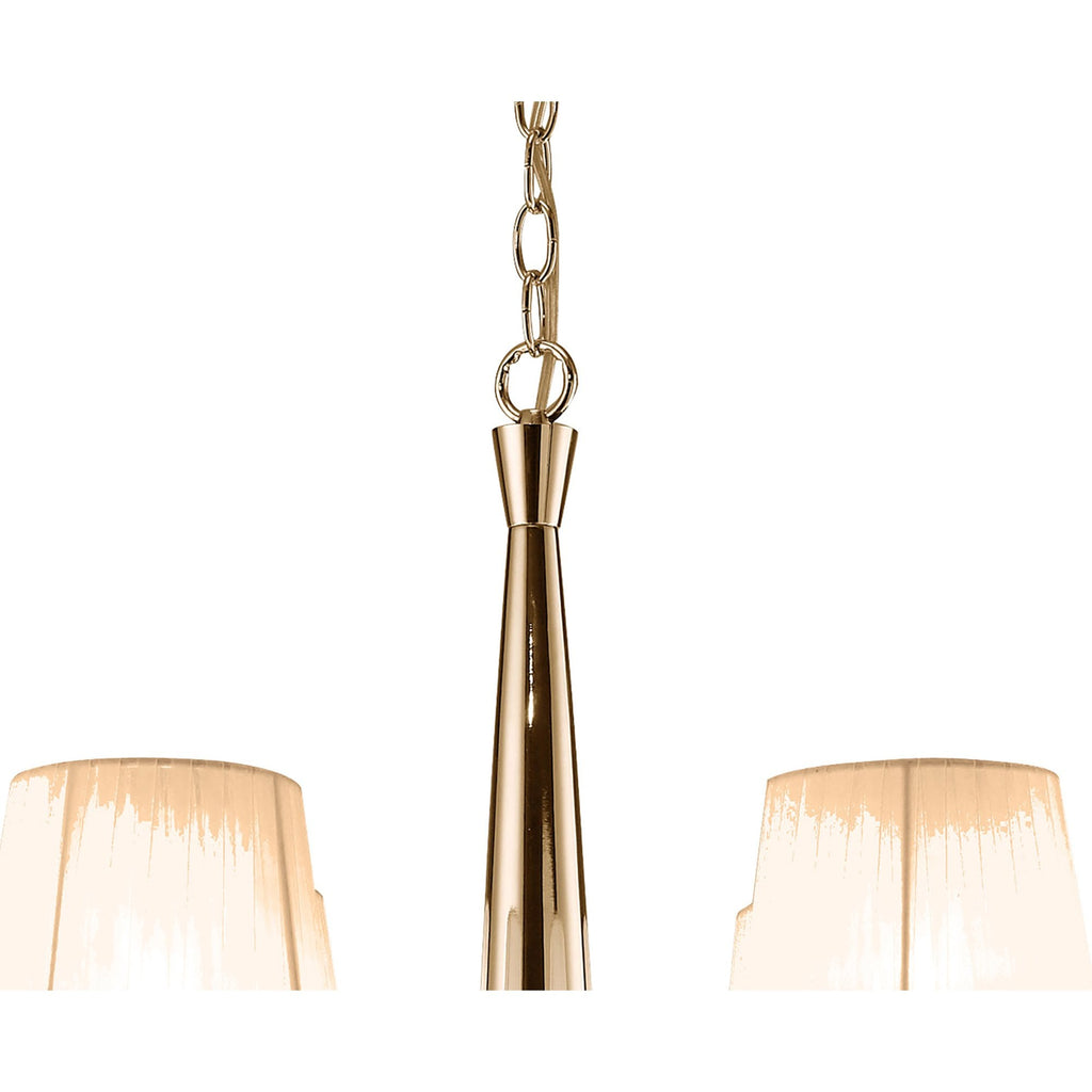 M3850FG/SBS Tiffany Pendant 2 Tier 12+12 Light E14+G9 French Gold Soft Bronze Shades & Clear Crystal