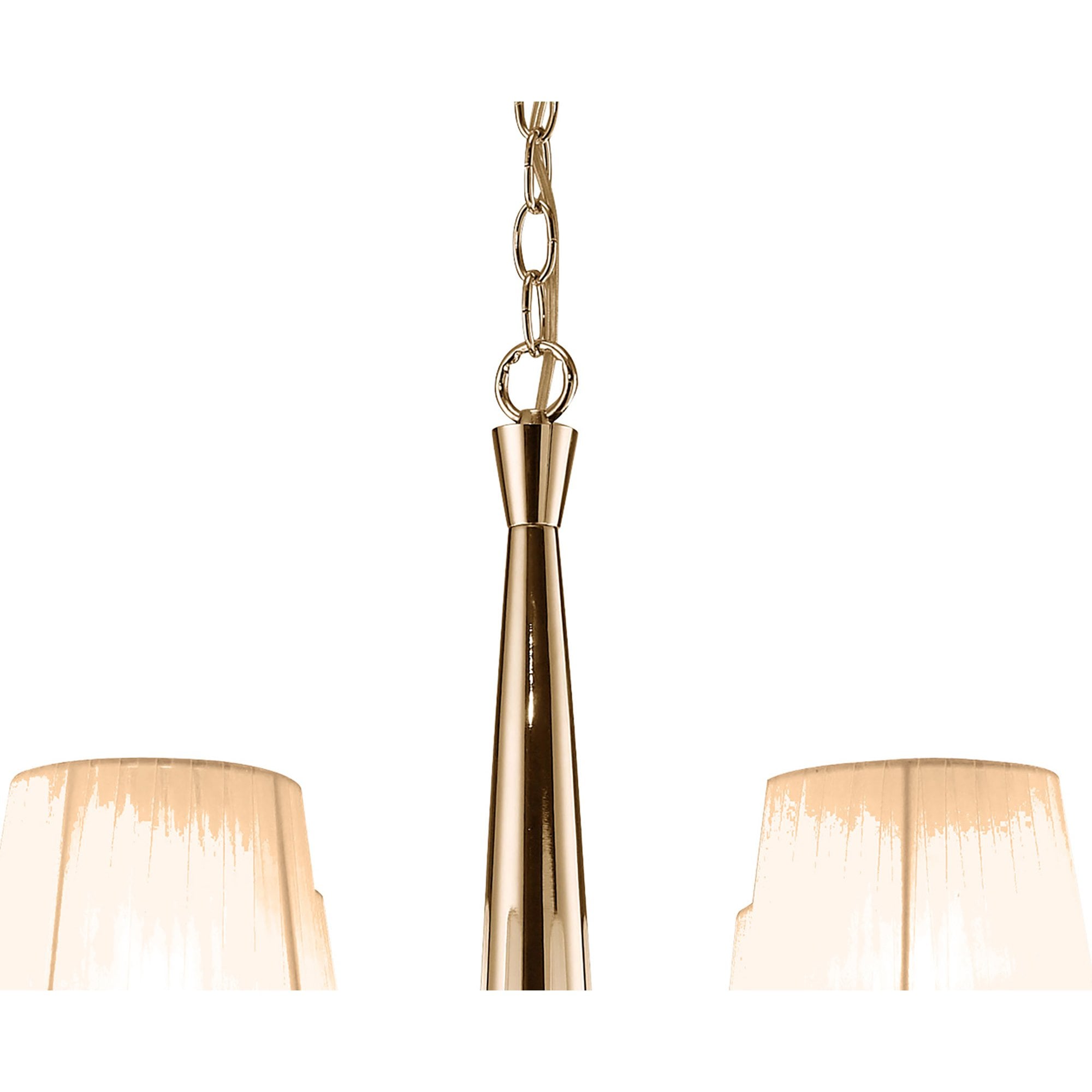 M3850FG/SBS Tiffany Pendant 2 Tier 12+12 Light E14+G9 French Gold Soft Bronze Shades & Clear Crystal