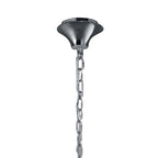 M3851/SBS Tiffany Pendant 6+6 Light E14+G9 Polished Chrome Soft Bronze Shades & Clear Crystal