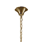 M3851FG/WS Tiffany Pendant 6+6 Light E14+G9 French Gold White Shades & Clear Crystal