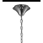 M3852/SBS Tiffany Pendant 4+4 Light E14+G9 Polished Chrome Soft Bronze Shades & Clear Crystal