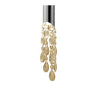 M3855/CS Tiffany Linear Pendant 3+3 Light E27+G9 Line Polished Chrome Cream Shades & Clear Crystal