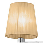 M3863/S/SBS Tiffany Wall Lamp Switched 2+2 Light E14+G9 Polished Chrome Soft Bronze Shades & Clear Crystal