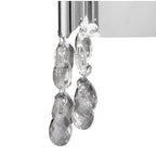 M3863/S/SBS Tiffany Wall Lamp Switched 2+2 Light E14+G9 Polished Chrome Soft Bronze Shades & Clear Crystal