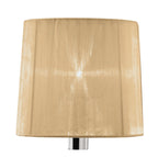 M3868/SBS Tiffany Table Lamp 1+1 Light E14+G9 Polished Chrome Soft Bronze Shade & Clear Crystal