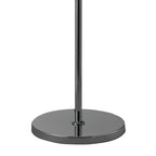 M3869 Tiffany Floor Lamp 3+3 Light E27+G9 Polished Chrome White Shade & Clear Crystal