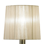 M3888 Tiffany Table Lamp 1+1 Light E14+G9 Antique Brass Soft Bronze Shade & Clear Crystal