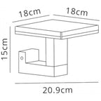 M6497 Tignes Outdoor Wall Lamp 10W LED Anthracite