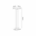 M6498 Tignes Outdoor Pillar Lamp 10W LED Anthracite