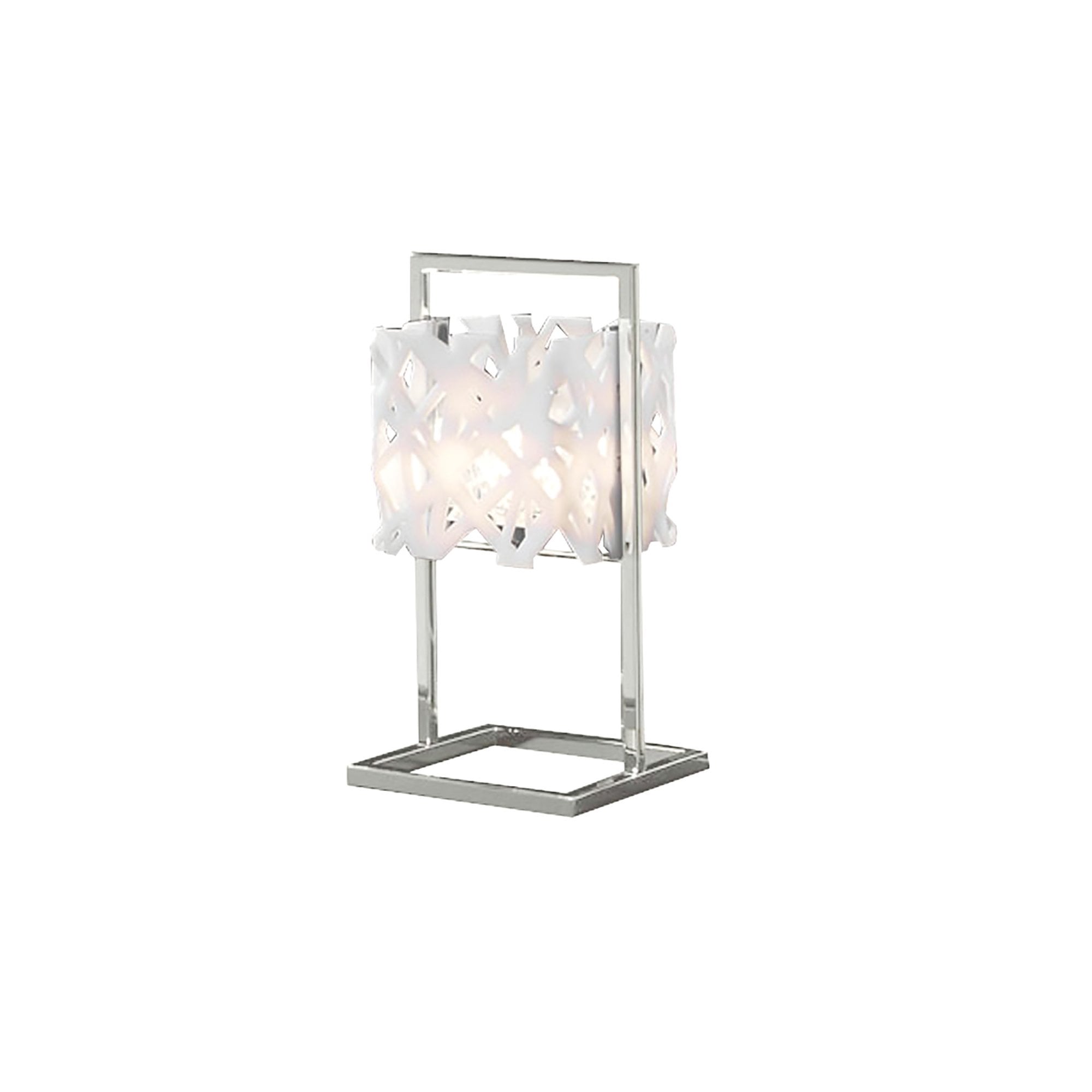 M1251 Tokio Table Lamp 1 Light G9 Gloss White/Polished Chrome