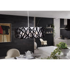 M1257 Tokio Rectangular Telescopic Convertible To Semi Flush 4 Light G9 Line Gloss White/Polished Chrome
