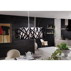 M1257 Tokio Rectangular Telescopic Convertible To Semi Flush 4 Light G9 Line Gloss White/Polished Chrome