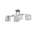 M1257 Tokio Rectangular Telescopic Convertible To Semi Flush 4 Light G9 Line Gloss White/Polished Chrome