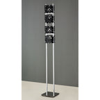 M1270 Tokio Floor Lamp 4 Light G9 Gloss Black/Polished Chrome