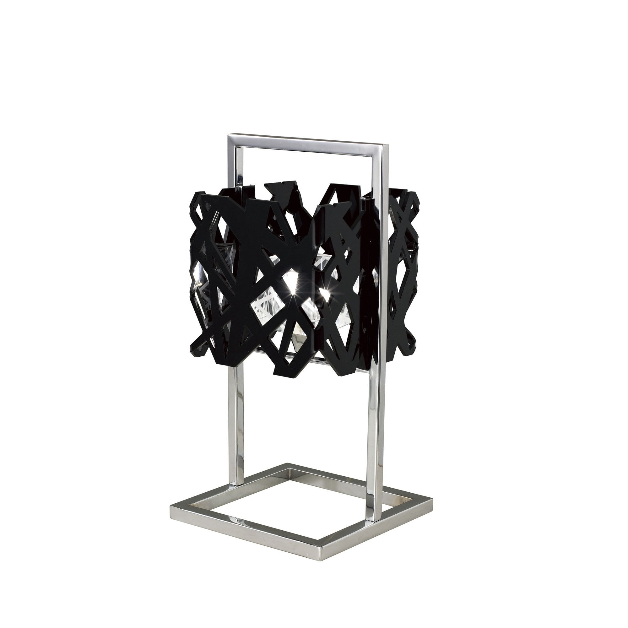M1271 Tokio Table Lamp 1 Light G9 Gloss Black/Polished Chrome