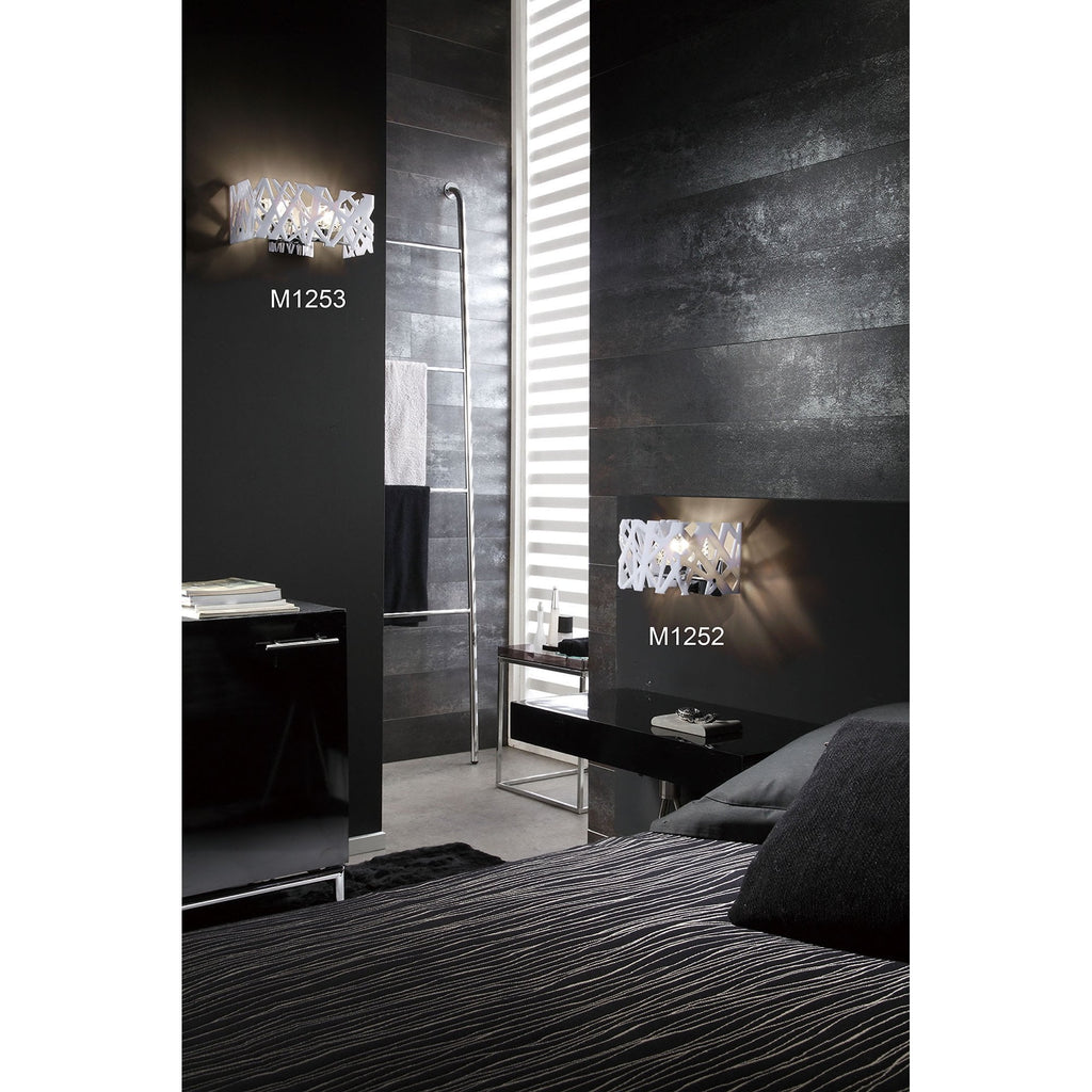 M1278 Tokio Rectangular Telescopic 6 Light G9 Line Gloss Black/Polished Chrome