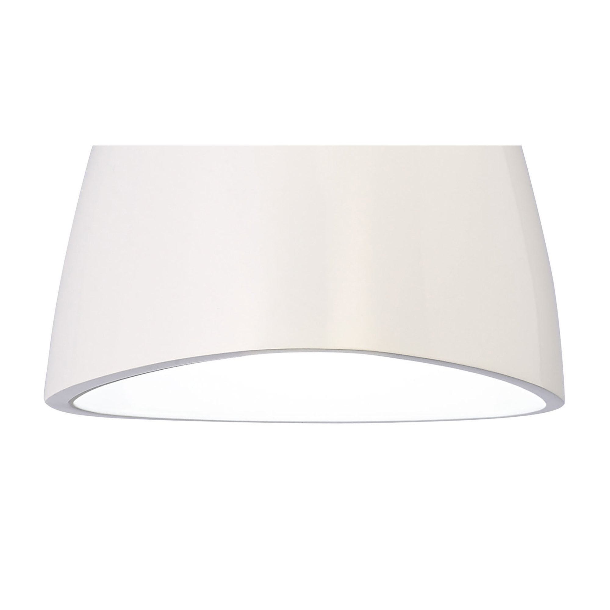 M4823 Triangle Pendant Small 1 Light E27 Gloss White/Polished Chrome