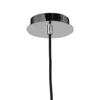 M4824 Triangle Pendant Small 1 Light E27 Beech/Polished Chrome