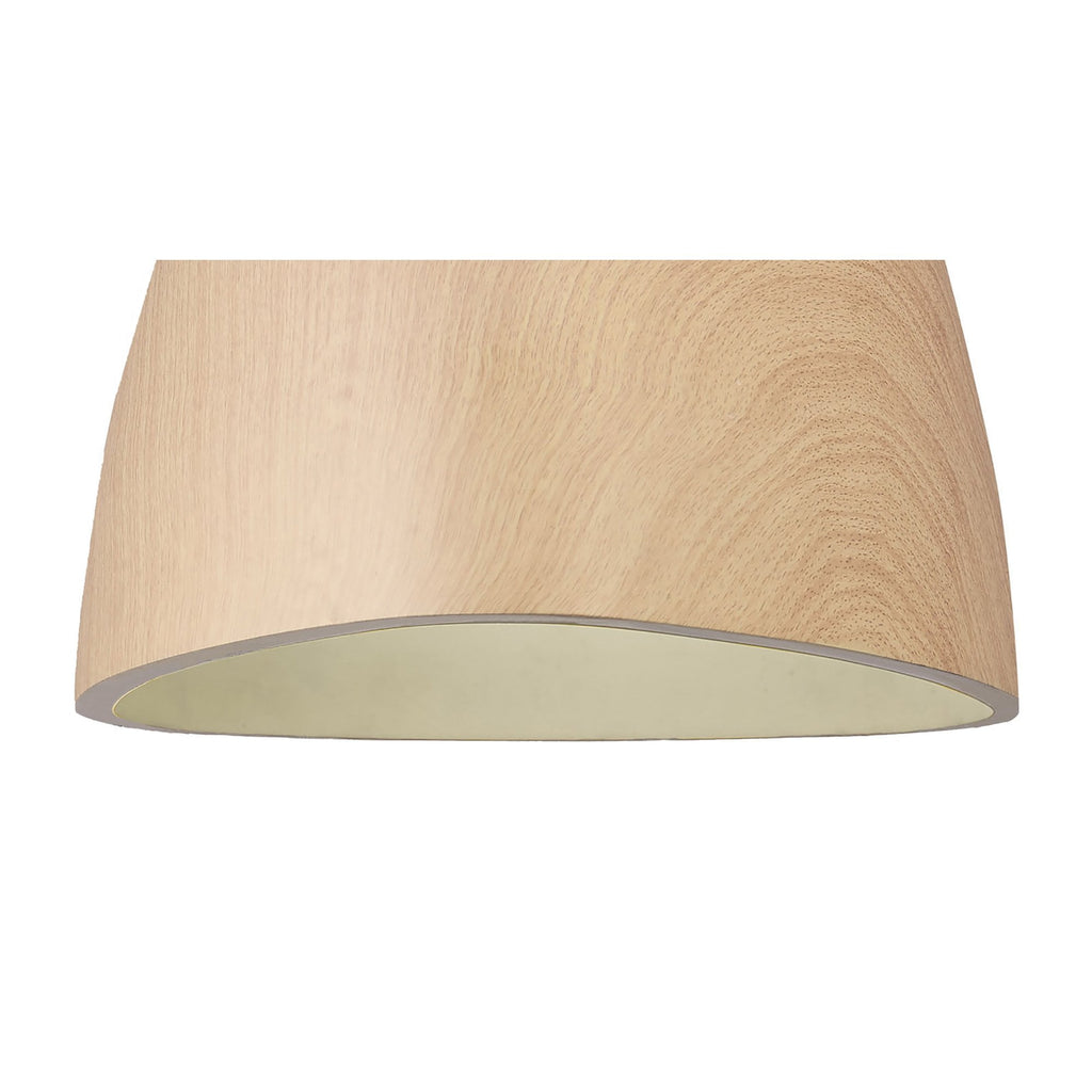 M4824 Triangle Pendant Small 1 Light E27 Beech/Polished Chrome