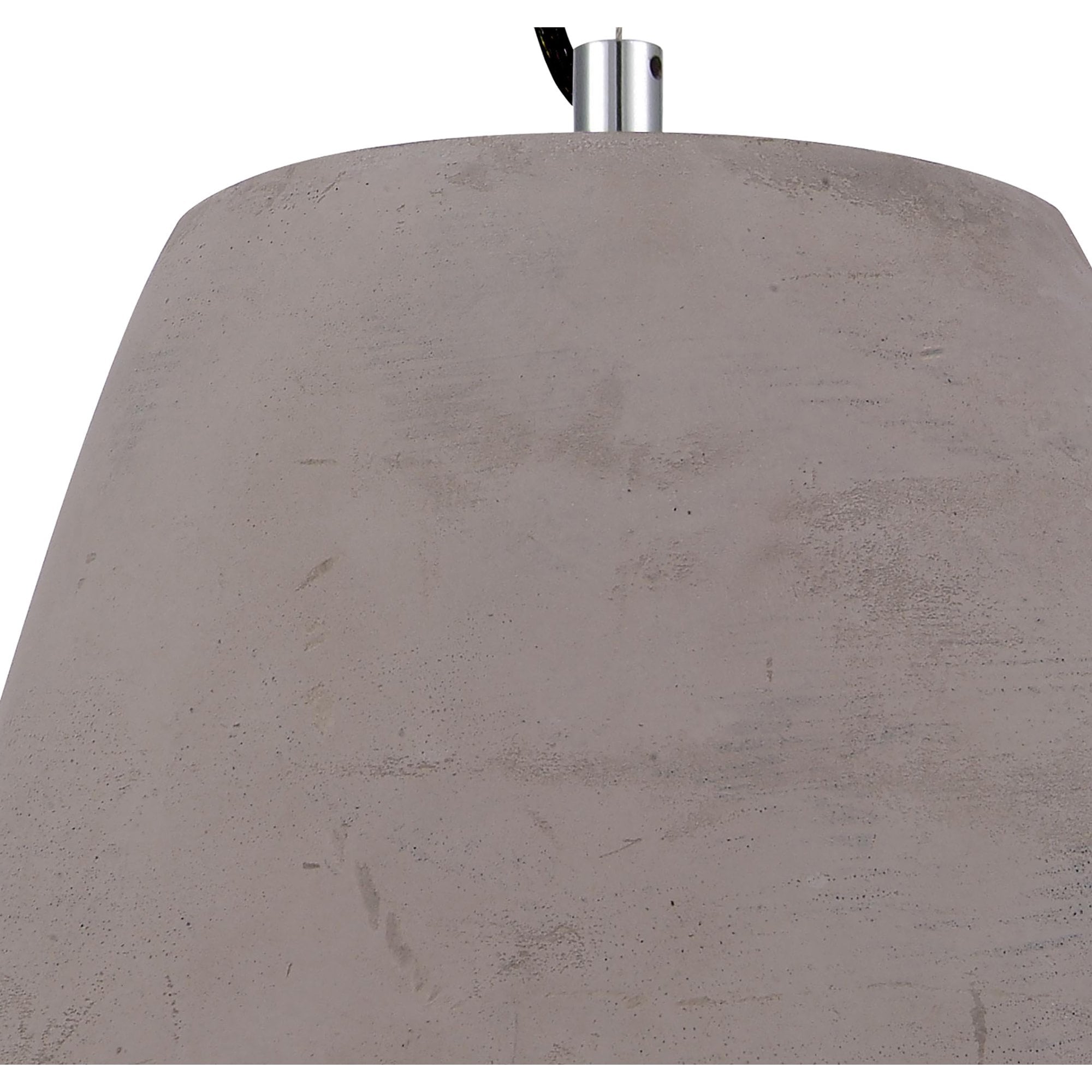 M4825 Triangle Pendant Small 1 Light E27 Cement/Polished Chrome