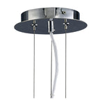 M5070 Twist Pendant 1 Light E27 Gloss White/Polished Chrome