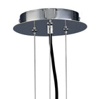 M5071 Twist Pendant 1 Light E27 Cement Effect/Polished Chrome